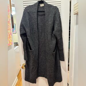 ACNE Studios Raya Mohair Long Cardigan S Charcoal Grey